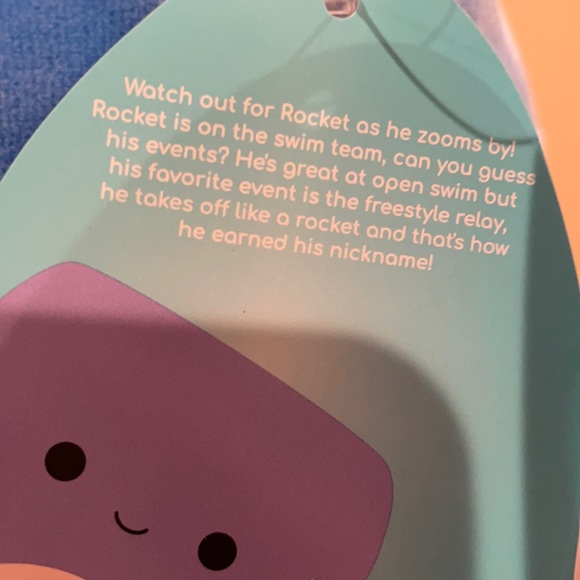 LAST NWT 8” Rocket the Hammerhead Squishmallow - Picture 4 of 4